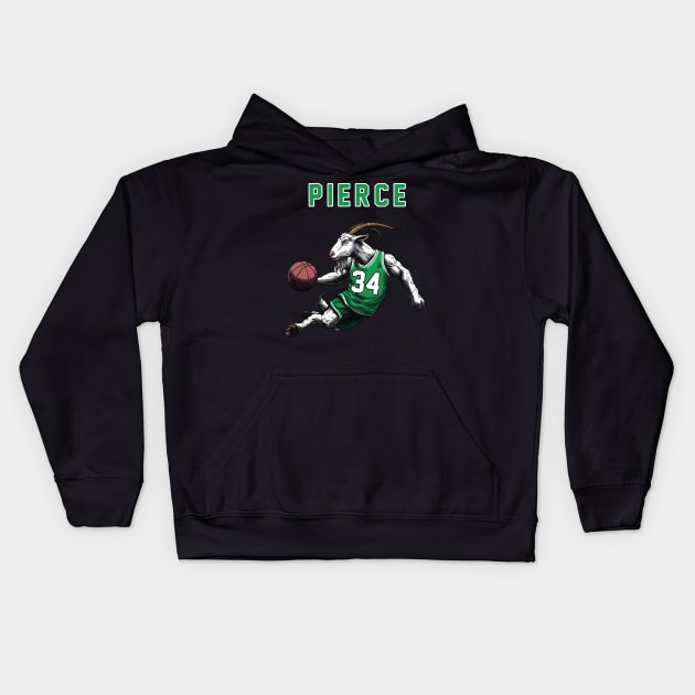 Paul Pierce Goated Boston Celtics Kids Hoodie by DarkWave